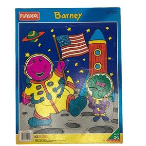 PlaySkool Barney Space Explorers 1993 Barney Baby Bop 6 Piece Puzzle Age 2-5